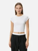 Slim Fit Basic Unpatterned T-shirt